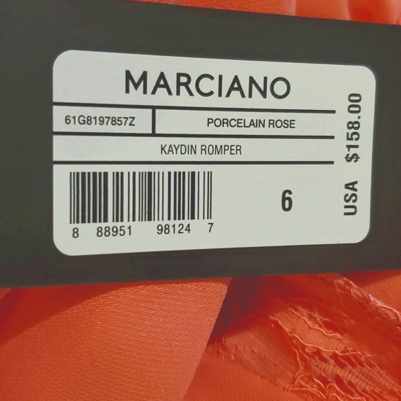 Marciano NWT Peachy pink romper jumpsuit - Picture 4 of 4